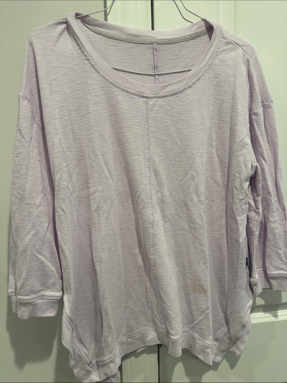Andrew Marc Lavender Crewneck Lightweight Long Sleeve Top XL